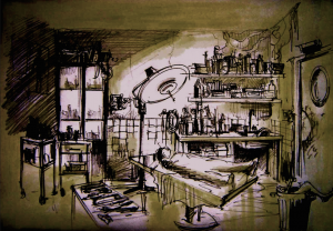 visuel de la série Making Of – dessin labo et direction artistique Isabelle Delbecq