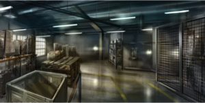 décor Walter – zone stockage hypermarché décor film – Isabelle Delbecq