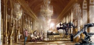 décor Access – dessin pièce reconstituée décor versailles sketch – Isabelle Delbecq