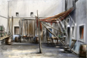 décor Access – dessin rue western décor construit – Isabelle Delbecq