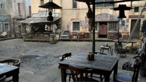 décor Access – décor bar terrasse western cow-boy humour sketch – Isabelle Delbecq