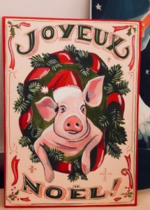 décor En famille – détails accessoires boucherie esprit Noël – Isabelle Delbecq