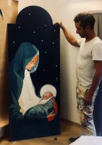 décor En famille – tableau vierge de Noel toqué freres – Isabelle Delbecq