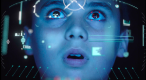 décor Virtual Past – ambiance lumière froide – Isabelle Delbecq