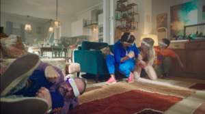 décor Virtual Past – salon familial contemporain – Isabelle Delbecq