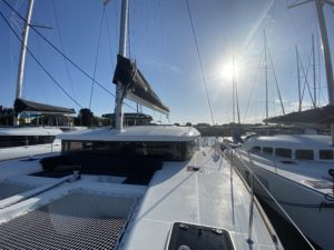 décor La Traversée – pont du catamaran – Isabelle Delbecq