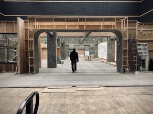 décor L’Infiltrée – construction studio – Isabelle Delbecq