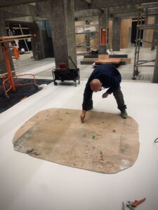 décor L’Infiltrée – construction studio – Isabelle Delbecq