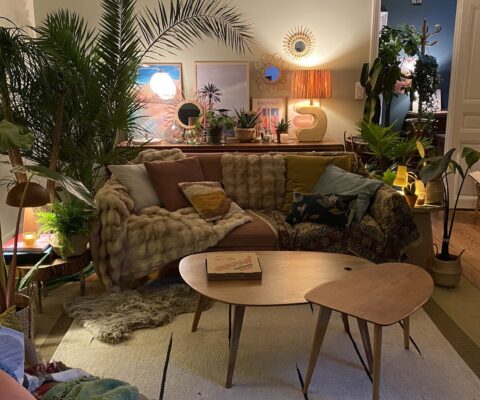 décor Deliveroo Koh Lanta – décor jungle interieur salon aménagé – Isabelle Delbecq