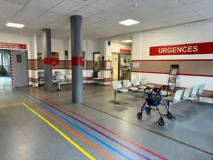 décor Le Nounou – urgences d'hopital – Isabelle Delbecq