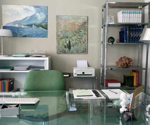 décor Les Bracelets Rouges – bureaux medecins hôpital – Isabelle Delbecq