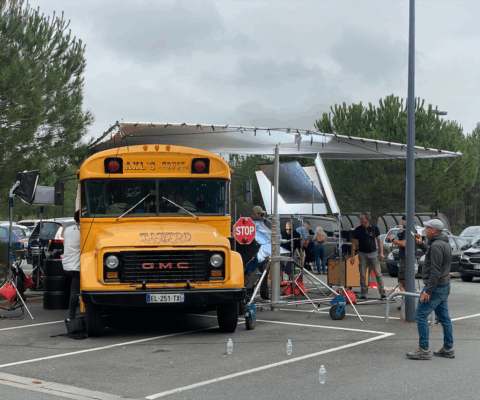 décor Les Bracelets Rouges – tournage Tatoo truck – Isabelle Delbecq