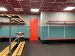décor Challenger – vestiaires de boxe – Isabelle Delbecq