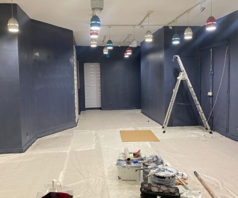 décor Challenger – aménagement cyber café – Isabelle Delbecq