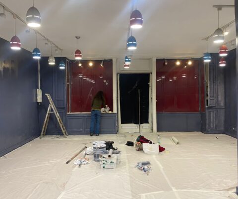 décor Challenger – aménagement cyber café – Isabelle Delbecq